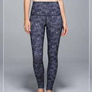 Lululemon Wunder Under Pant Full-On Luon Roll Down Rocky Road size 4